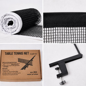 Support <span class=keywords><strong>de</strong></span> filet <span class=keywords><strong>de</strong></span> tennis <span class=keywords><strong>de</strong></span> <span class=keywords><strong>table</strong></span> réglable en métal avec filet en polyester, portable et à installation rapide pour entraînement intérieur et extérieur - Product Image 4
