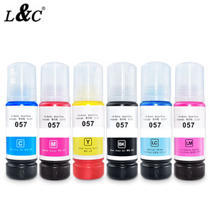 <span class=keywords><strong>Encre</strong></span> de Recharge à Base d'Eau Teintée Couleurs Compatible Premium 056 057 107 108 574 pour Imprimante <span class=keywords><strong>Epson</strong></span> L8058 L8050 L18050 Eco Ink Tinta - Product Image 1