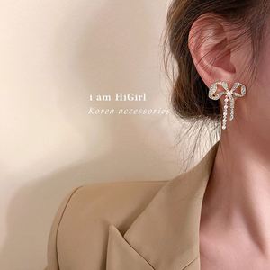 Wholesale Women Japanese and Korean Sweet Net <b>Red</b> Bow Pearl Diamonds Gold Plated <b>Earrings</b> - Product Image 4