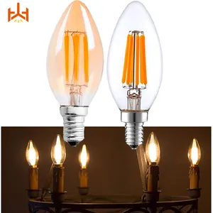 Ampoules personnalisées OEM C35 G45 A60 G80 G95 Ampoules à filament Led vintage de taille moyenne Lampe décorative de chevet d'intérieur