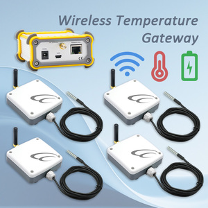 4-Pack <b>Wireless</b> Battery Temp <b>Sensor</b> Kit with Ethernet Gateway, Multi-Point Remote Monitor for Home and Business Use - Product Image 1