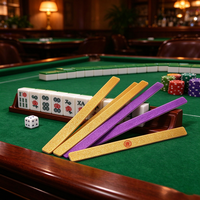 Règle de poussée pour tuiles de Mahjong en acrylique de 50 cm, avec paillettes, pour joueurs de Mahjong occidentaux/américains, accessoires pour soirées de jeu