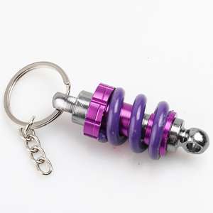 מחזיק מפתחות בולם זעזועים משופר לרכב ואופנוע, מחזיק מפתחות משופר לספיגת זעזועים לרכב, סגול, עמיד במיוחד - Product Image 4