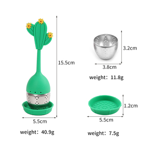 Filtre à thé rond en acier inoxydable 304, infuseur à thé en silicone, design moderne personnalisé, passoire à thé – Grande Vente - Product Image 3