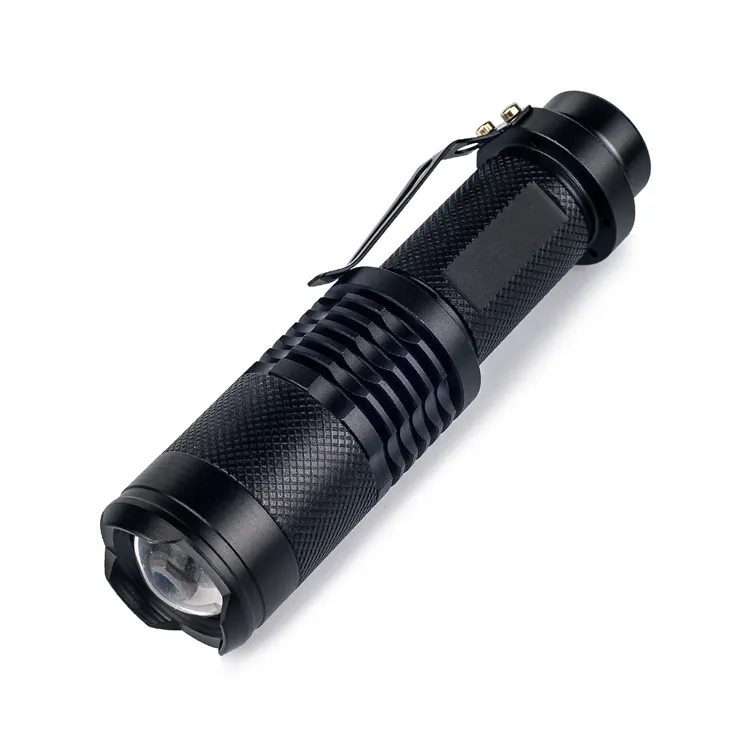 Werks lieferant Hochwertige Hand-LED-Taschenlampe XML T6 Wasserdichte LED Wiederauf ladbare taktische Taschenlampe mit Clip