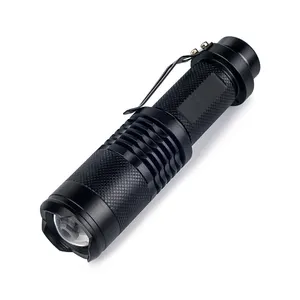 Заводской поставщик, высокое качество, ручной светодиодный фонарик XML T6, водонепроницаемый светодиодный перезаряжаемый тактический фонарик с зажимом