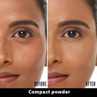 Poudre compacte pour le visage, poudre de maquillage, contrôle du sébum, imperméable, couvrance totale, poudre compacte en marque privée
