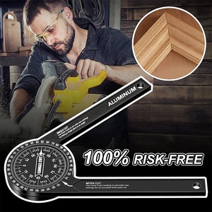 Rapporteur de scie à onglet en alliage d'aluminium, avec échelles gravées au Laser, détecteur d'angle antirouille pour camion - Product Image 4