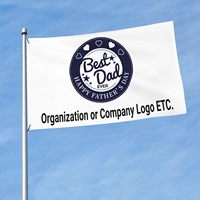 Drapeau extérieur personnalisé en polyester, texte, logo, photo imprimés UV, bannière décorative pour jardin, cour, mur, sans mât