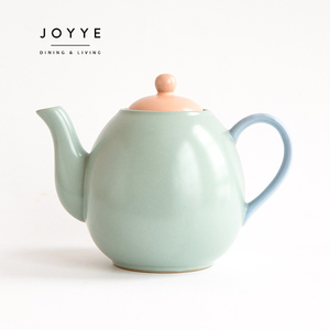 JOYYE théière en porcelaine avec couvercle théière en céramique pour thé café eau théière maison <span class=keywords><strong>Teatime</strong></span> - Product Image 2