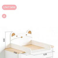 Table à langer en bois Montessori personnalisable pour la crèche, la garderie, l'école maternelle, la chambre d'enfant, les soins du bébé