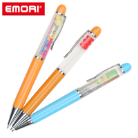 Stylo Flottant Liquide 3D Unique pour Bureau et École, Pointe d'écriture Lisse 0,5 mm, Corps en ABS