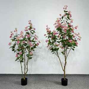 Árbol de glicina artificial de 5 pies, árbol falso alto con maceta Base de cemento, decoración de plantas de suelo falso para plantas de interior y exterior - Product Image 2