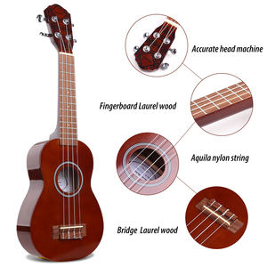 <span class=keywords><strong>Prix</strong></span> de vente en gros d'usine ukulélé couleur tilleul débutant petite guitare guitare ukulélé 21 pouces - Product Image 5