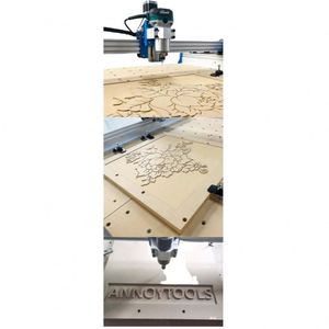 Routeur CNC 3 axes DIY 8080 pour le bois, graveur-fraiseuse 800W à ATC simple, grande surface de travail 80x80cm, pour la découpe d'objets d'art et d'artisanat, avec pompe à engrenages pour la vente au détail - Product Image 6