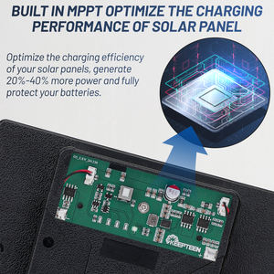 D5 3 в 1 12 В мини-солнечная панель гибридная система со встроенным контроллером питания MPPT 12 В/1.5A для камер - Product Image 5