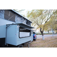 NOUVEAU Remorque pour Tiny House Opus Water Home Caravan Caravanes hybrides au made in china 4x4 luxury caravan Pop top caravan
