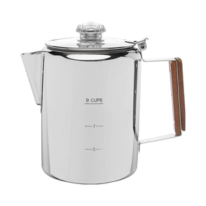 Nuova Tendenza 2026: <span class=keywords><strong>Caffettiera</strong></span> Americana in Acciaio Inox con 9 Tazze, Design Classico, Strumenti per Barista, Macchina da Caffè per Campeggio - Product Image 1