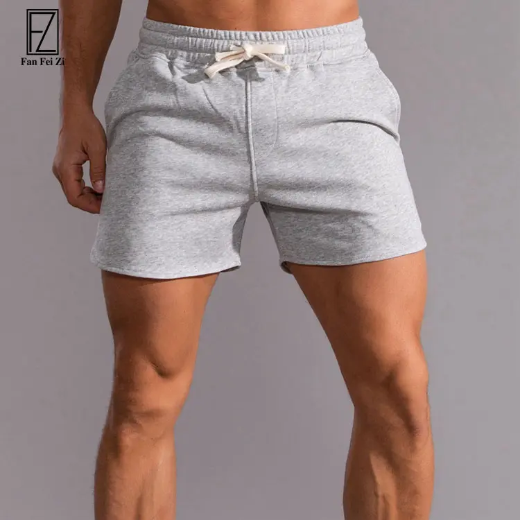 Wholesale Athletic Running 100% Cotton French Terry Sweat Shorts Casual Wear Fashion Muscle Men Gym Fitness Shorts