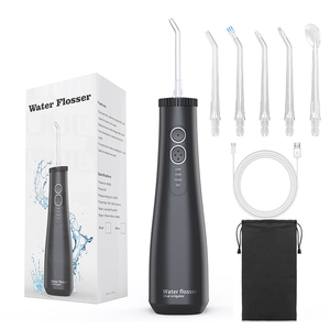 <span class=keywords><strong>Irrigador</strong></span> bucal inalámbrico de 4 modelos de 300ml de gran capacidad para baños, 1800 pulsos, hilo dental de agua, boquillas portátiles para lengua de ortodoncia - Product Image 1
