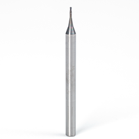 Fraise à queue sphérique en carbure CNC 2 mm, 2 cannelures, pour usinage de rainures profondes, haute dureté, service OEM ODM personnalisé