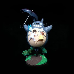 Nuovo Modellino Anime di Hayao Miyazaki, Statua di Totoro con Ombrello, Materiale PVC, Figura d'Azione Tematica di <span class=keywords><strong>Film</strong></span> e TV in Confezione - Product Image 1