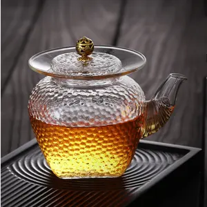 Hot sale Multi-functional Filter 300ml Glass Teapot Set Brewing Loose Leaf Tea Set Glass Tea Pot infuser