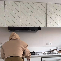 Panneau MDF blanc avec film PET-G, résistant à l'humidité, noyau vert, panneau de fibres imperméable pour armoire de salle de bain