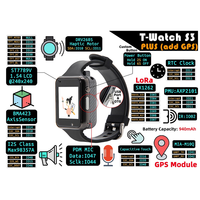 Montre programmable tactile T-Watch-S3 Plus ESP32-S3 avec GPS Lora Montre de développement programmable