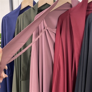 6493# Abaya Women Muslim Dress <b>Kaftan</b> Casual Abaya Dubai Long Sleeve More Colors Islamic Clothing Wholesale - Product Image 5
