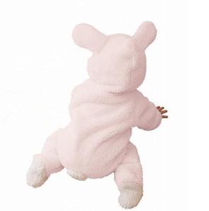 Venta al por mayor ropa infantil recién <span class=keywords><strong>nacido</strong></span> otoño invierno con capucha sherpa mono bebé oso peleles - Product Image 2