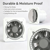 Ventilateur d'extraction de fumée électrique industriel pour la maison, les restaurants, les cuisines, montage mural, axial, en fonte, avec roulement à billes, 220-240V, OEM