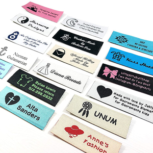 Nhà Máy Giá tư nhân dệt Damask satin thẻ thương hiệu biểu tượng tùy chỉnh <span class=keywords><strong>TAG</strong></span> Nghi Thức cá nhân vetement dệt nhãn cho quần áo - Product Image 1