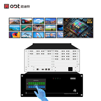 Mezclador de Video Profesional 4K 8x16 sin Interrupciones con Pantalla Táctil de 7 Pulgadas y Control por Interfaz Web para Centro de Comando y Despacho de Datos