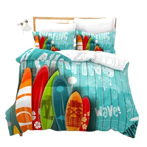 Hip-Hop Youth Duvet Cover Skateboard Bedding Set for Kids Teens Boys Urban Cool Leisure Activities Comforter Cover Hippie Style