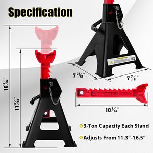 Soporte mecánico para elevación <span class=keywords><strong>de</strong></span> coches <span class=keywords><strong>de</strong></span> venta directa <span class=keywords><strong>de</strong></span> fábrica, soporte <span class=keywords><strong>de</strong></span> elevación <span class=keywords><strong>de</strong></span> 3 toneladas con doble bloqueo - Product Image 2