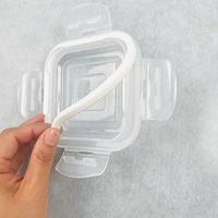 Récipients alimentaires en verre de haute qualité Boîte à lunch Récipients alimentaires carrés multifonctions Récipients alimentaires en verre avec couvercles hermétiques