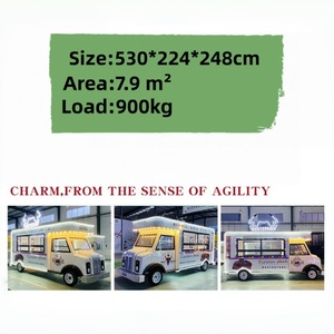 Witte, hoogwaardige mobiele foodtrailer, ijscowagen, hotdogkar, elektrische foodtruck - Product Image 6