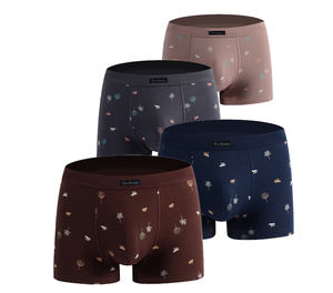 Mode nouvelle culotte de sexe sous-vêtements hommes caleçons personnalisés hommes Boxer bref boxeurs Shorts Logo personnalisé tricoté - Product Image 1