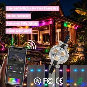 200ft 300ft 500ft IP68 Permanent Outdoor Christmas Lighting 12V 24V 36V Rgbw Eave Track Pixel <b>Point</b> <b>Lights</b> for House - Product Image 1