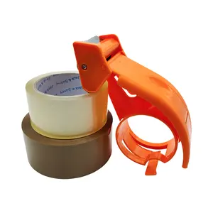 Dispensador de cinta de sellado, caja de mano de 2 pulgadas, color naranja, alta calidad, barato