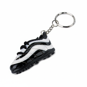 Portachiavi a Forma di Scarpa da Calcio, Design Sportivo in Miniatura Bianco e Nero, Regalo Promozionale - Product Image 2
