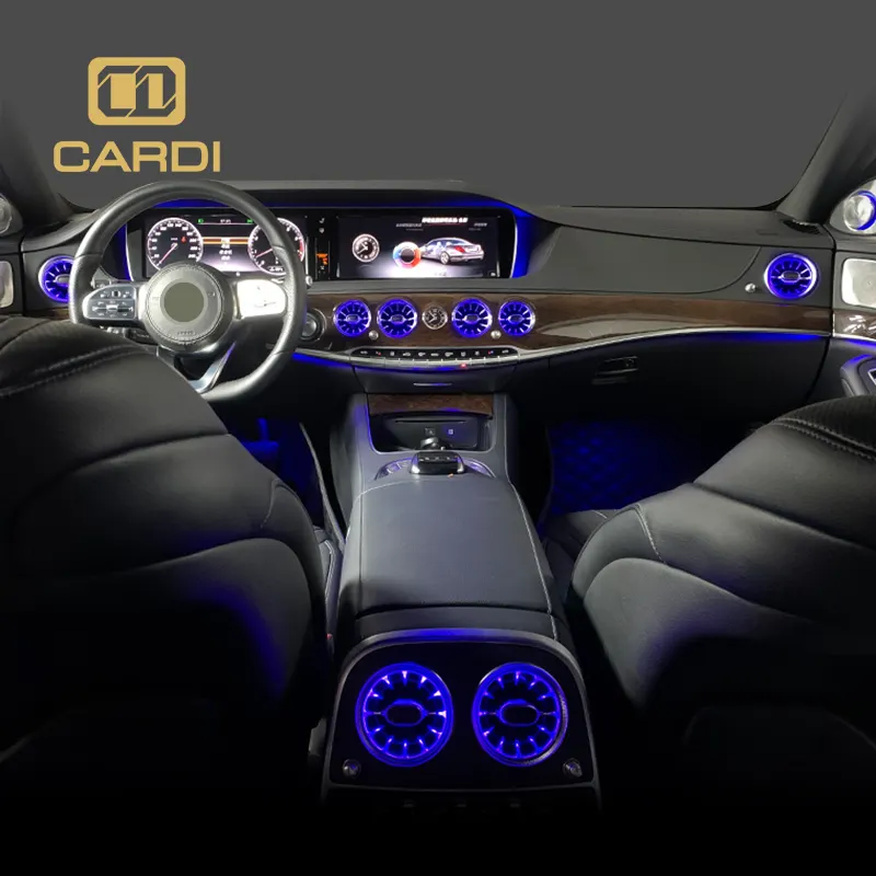 「CARDI」メルセデスベンツSW222売れ筋車用7/64カラー雰囲気ライトターボベントインテリア雰囲気ライト