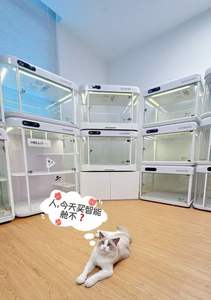 Cápsula Espacial Inteligente para Gatos, Jaula Multifuncional de 2 Niveles, Jaula de Crianza con Luces de <span class=keywords><strong>Tres</strong></span> Colores - Product Image 2