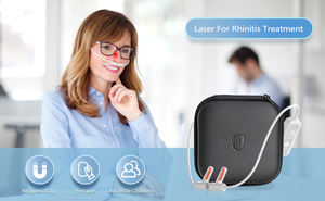 Lampu Laser terapi frekuensi rendah portabel, alat terapi Laser sumber listrik, perawatan alergi Rhinitis dan penghilang Anti mendengkur - Product Image 6
