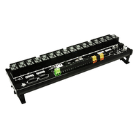 Módulo de control de entrada/salida RS485, 16 canales, 12VDC/24VDC, compatible con protocolo Modbus, instalación de riel DIN
