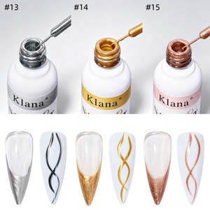 KLANA Gel Delineador de Alta Pigmentación 8ml, Gel Delineador para Pintura, Gel para Uñas Blanco y Negro, Gel Anti-dermejamiento para Manicura Francesa, DIY, Salón de Uñas, Venta al por Mayor - Product Image 4