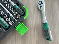 Ensemble d'outils à douilles professionnels de 216 pièces, finition nickel perlé, 72 dents, outils de réparation automobile et outils à main pour la maison avec étui portable