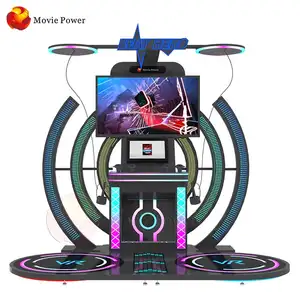 Funny Factory Price Virtual Reality Music Simulator Equipment Motion 9D Dance Arcade Machine 2 person Vr Video Games