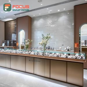 Custom Commercial Retail Jewelry Display Cabinet Tempered Glass Panel Boutique Space Display Cabinet - Product Image 5